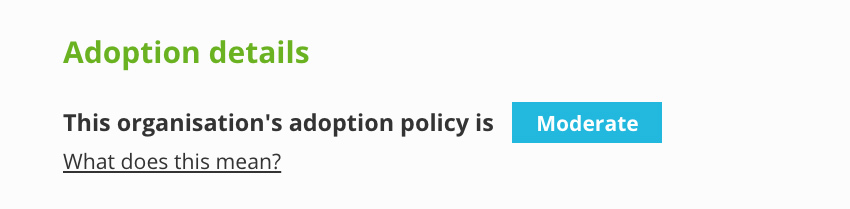 Adoption Policy